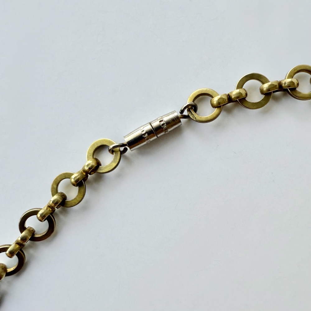 Vintage Louis Rousselet French Couture Red Glass Melon Bead Drop Chain Necklace - Picture 10 of 16